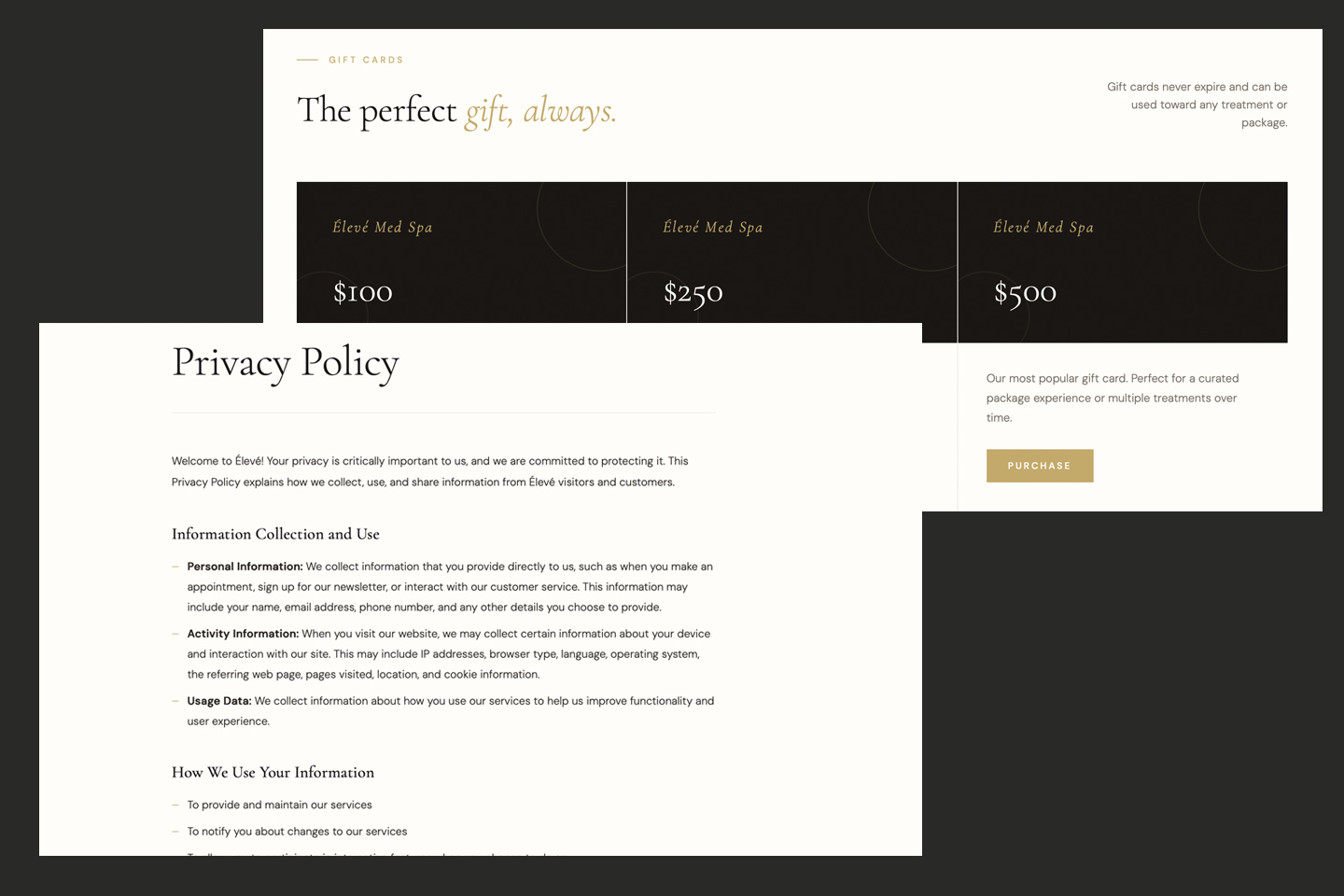 Élevé website